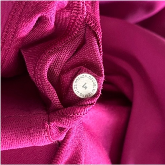 Lululemon Wunder Train Crop Tank Top Racerback Rare Bright Fuchsia Pink Size 4 - Picture 3 of 10